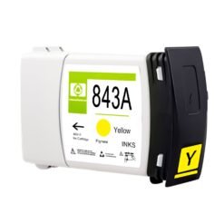 Compatible HP C1Q60A (843A) Yellow Ink Cartridge / 400-ml
