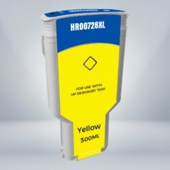 Compatible HP 728 Yellow 300ML Ink Cartridge