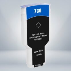 Compatible HP 730 (P2V71A) 300ml Matte Black Ink Cartridge
