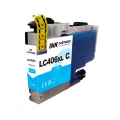Compatible Brother LC406XL High Yield Cyan Ink Cartridge