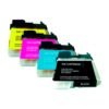 Compatible Brother LC65 Inkjet Cartridge Set BK/C/M/Y