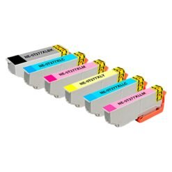 Compatible Epson T277XL Ink Cartridge 6pcs Set High Yield