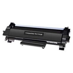 Compatible Brother TN-770 Black Toner Cartridge With Chip