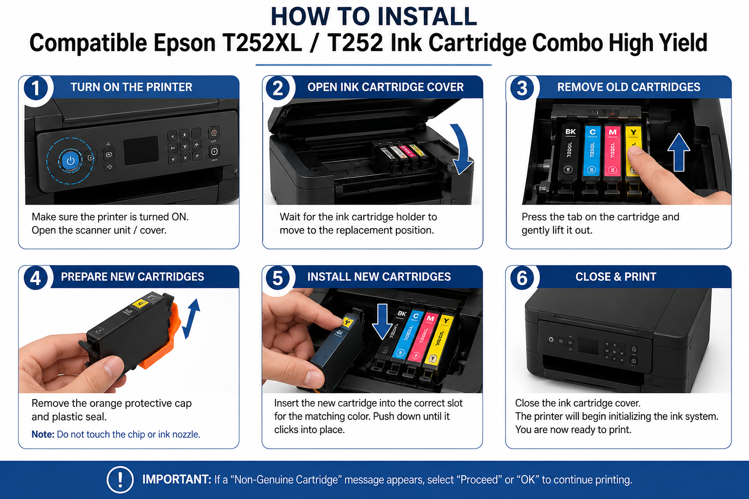 How to install T252XL / T252