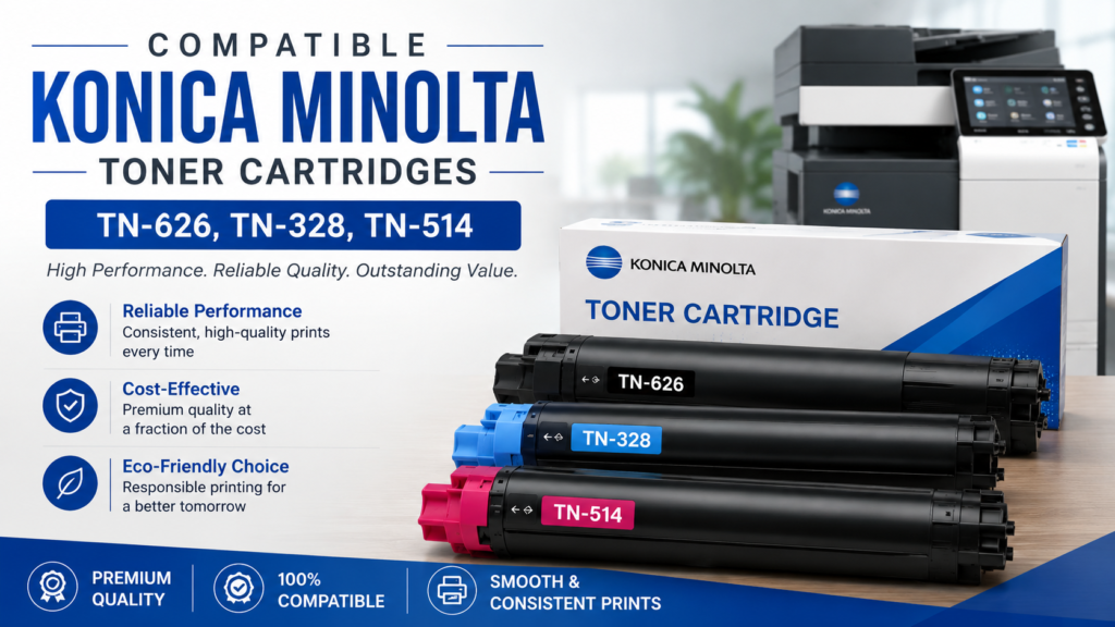 Compatible Konica Minolta Toner Cartridges | TN-626, TN-328, TN-514